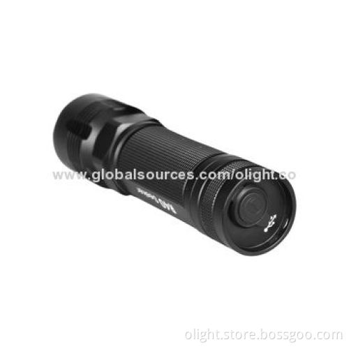 Micro USB Port Rechargeable Outdoor LED Flashlight with Up to 4 Days Run Time R40